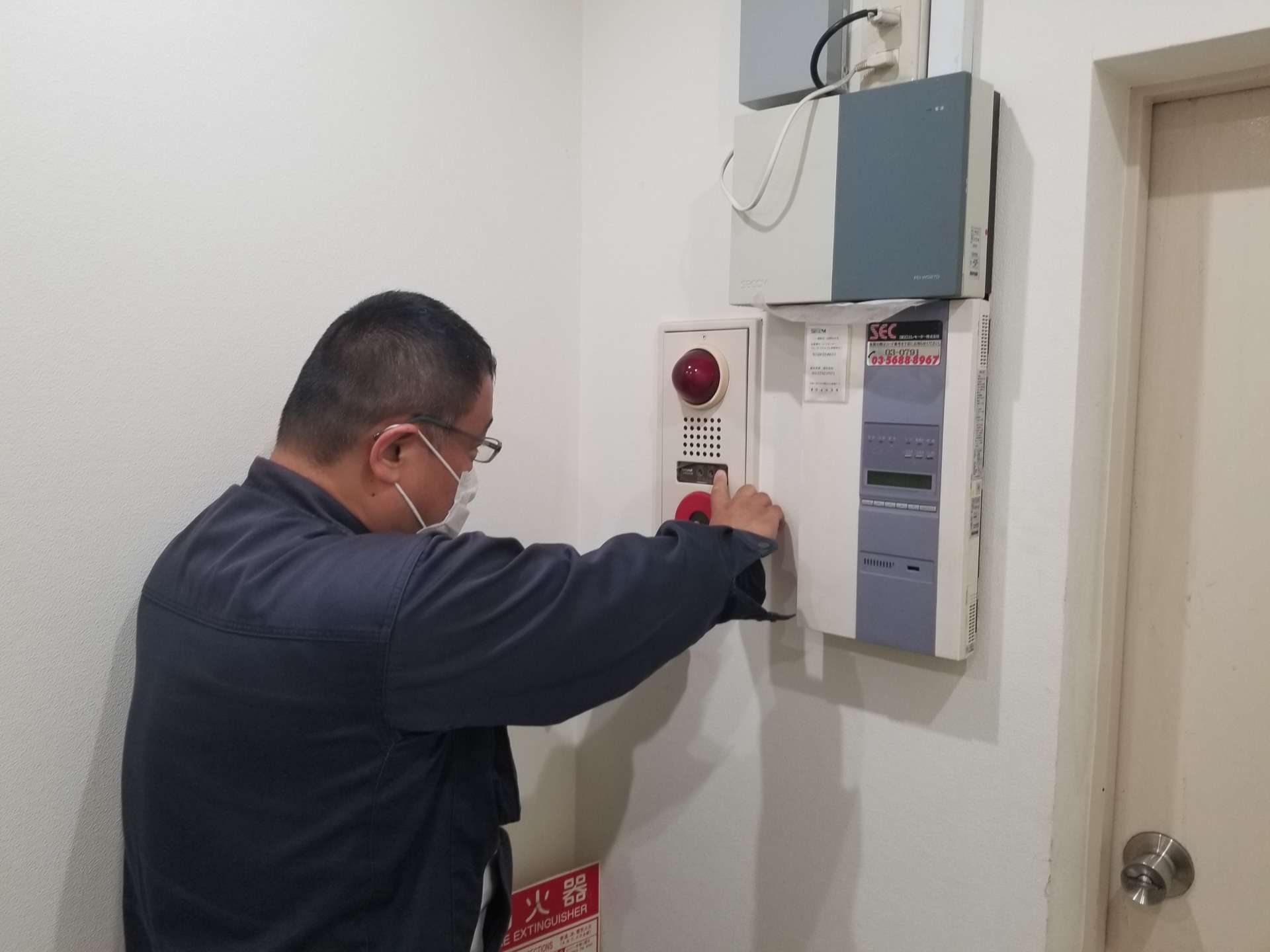 防災管理定期点検を消防設備点検と併せ東京都内にて実施